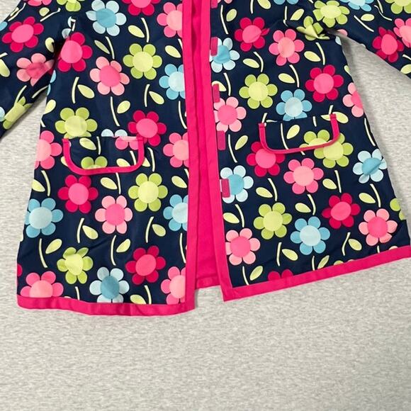 Gymboree Retro Floral Rain Wind Jacket - Girls Medium - Picture 4 of 11